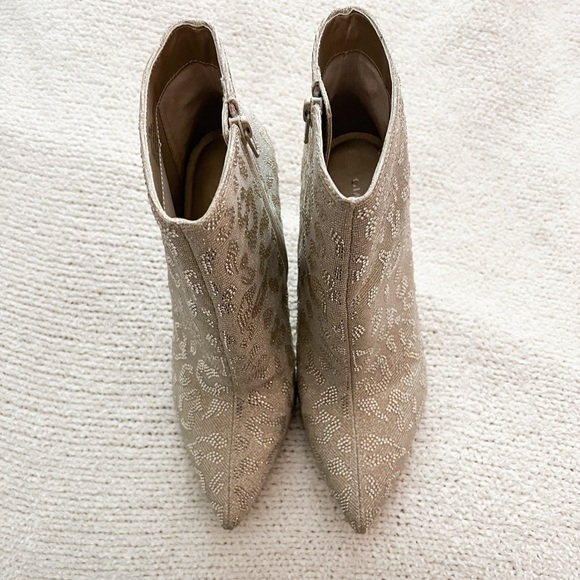 Gianni Bini Leopard Print Rhinestone Boots - Picture 6 of 9